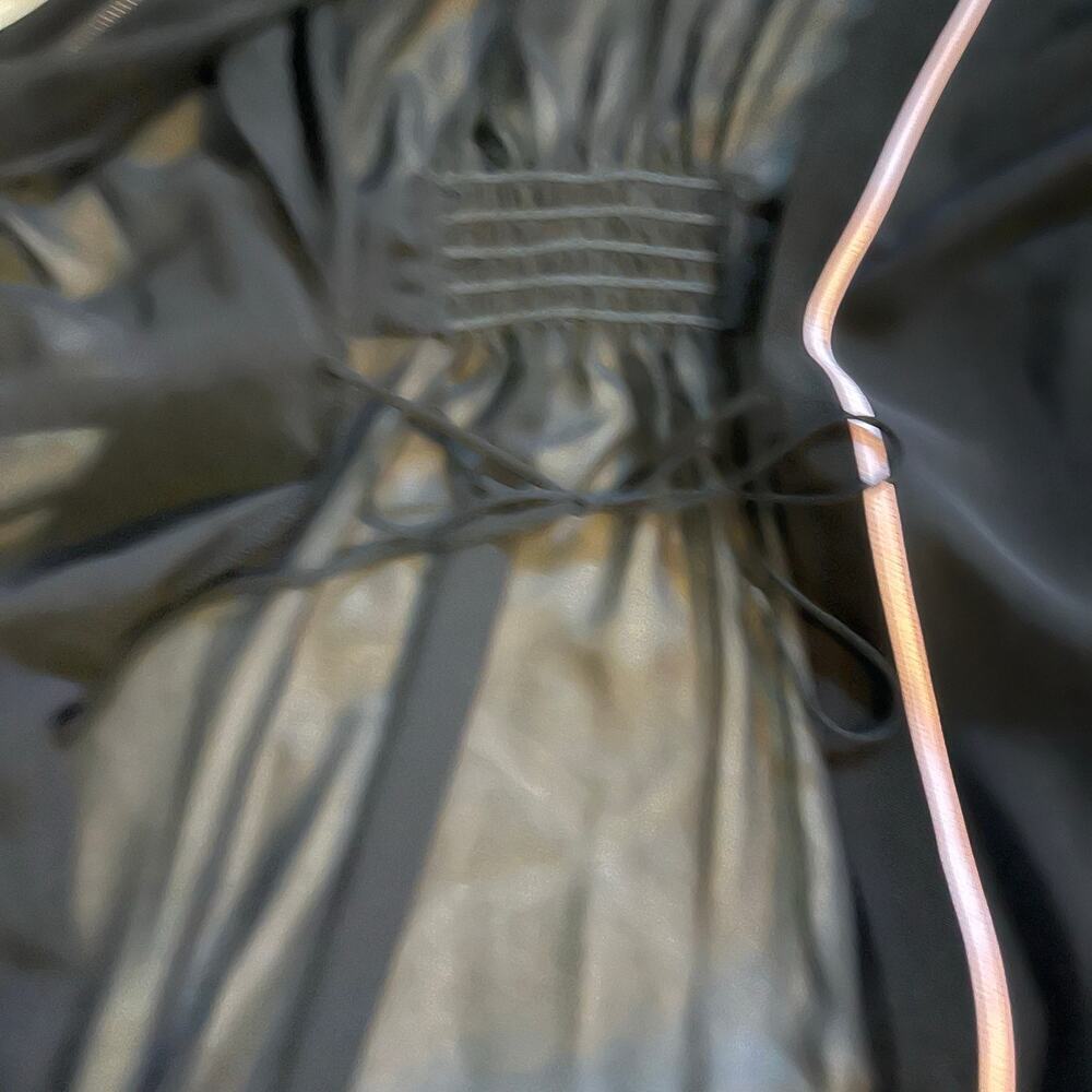 Oscar de la renta black sheer long‎ robe women’s small - Picture 4 of 9